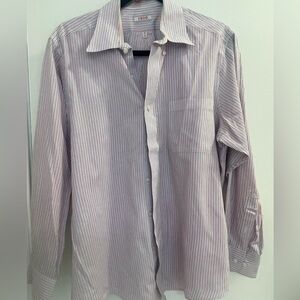 Striped slim fit izod button down